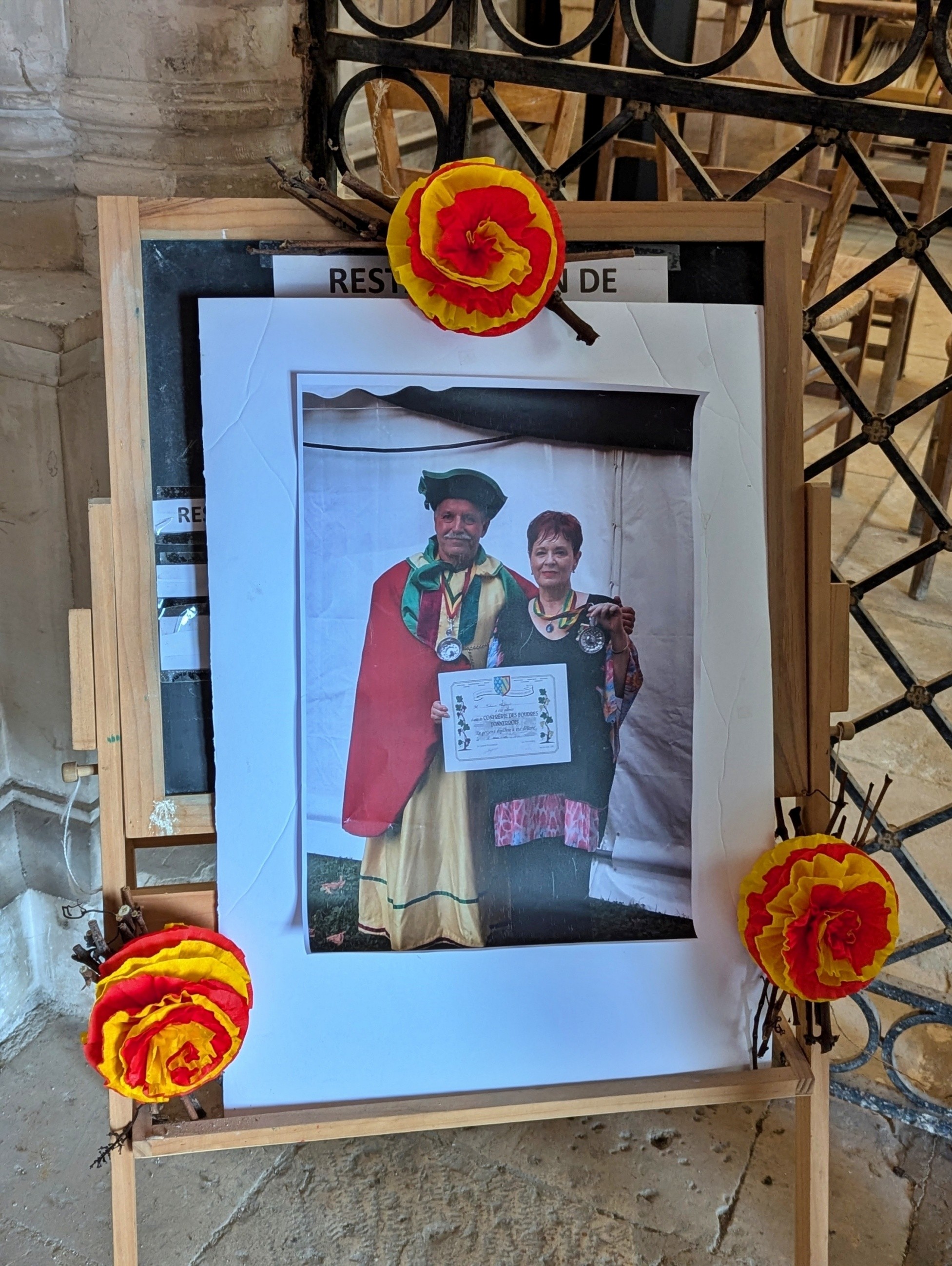 Photo réalisée en 2017 à l'occasion de l'intronisation de notre marraine