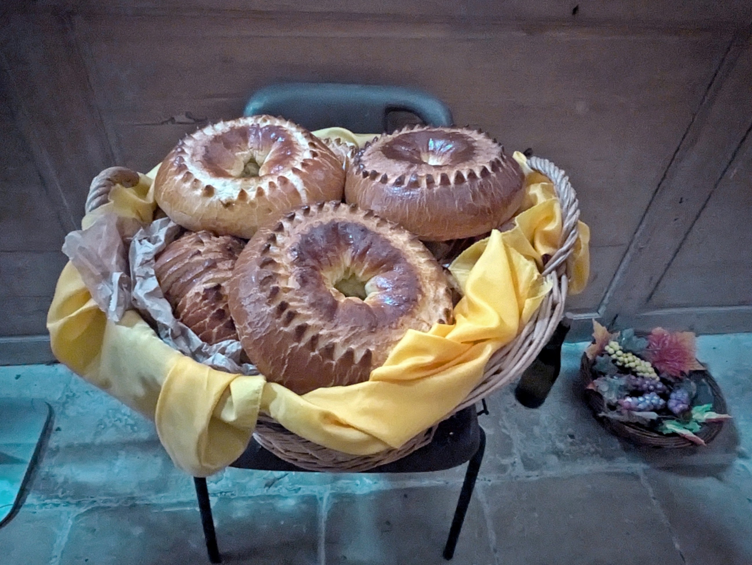 Brioches dans l'attente d'être bénies